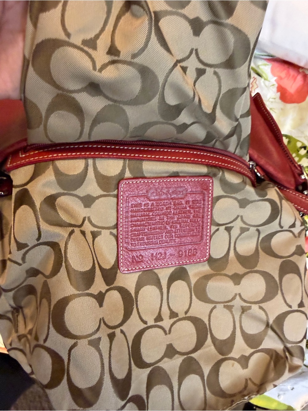 Coach Soho Legacy Red Leather Duffle Shoulder Bag | Vintage Coach - Picture 13 of 14